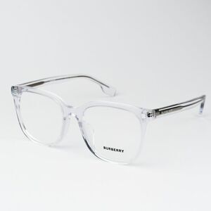 NEW Burberry BE2361D 3024 Transparent Clear Square Unisex Eyeglasses BE 2361D